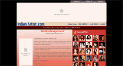Desktop Screenshot of indian-artist.com